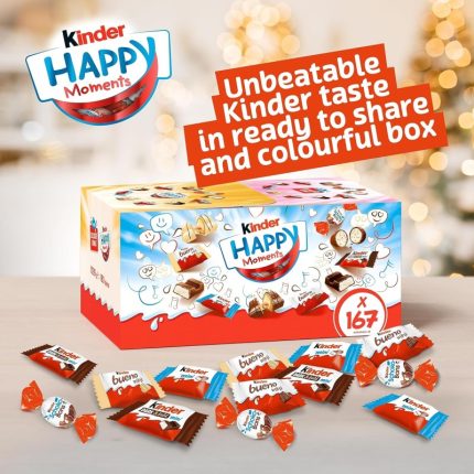 Kinder Chocolate Christmas Chocolate Set, Mixed Kinder Chocolates, 167 pieces, 1kg